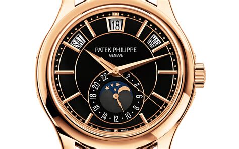 patek philippe complications black dial watch 5205r-010|Patek Philippe 5205 calendar.